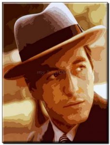 Schilderij Micheal Corleone