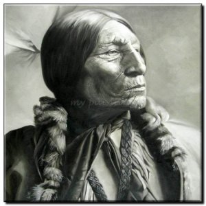 Schilderij Sitting Bull