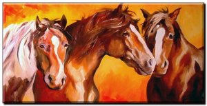 Schilderij Whispering horses