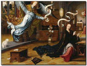 Schilderij Beer, Annunciation c1520