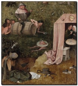 Schilderij Bosch, Allegory of Intemperance 1500