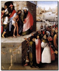 Schilderij Bosch, Ecce Homo 1475-80