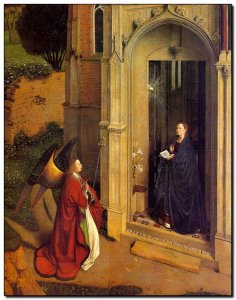 Schilderij VanEyck, Annunciation 1 1425-30