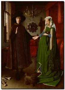 Schilderij VanEyck, Arnolfini Marriage 1434