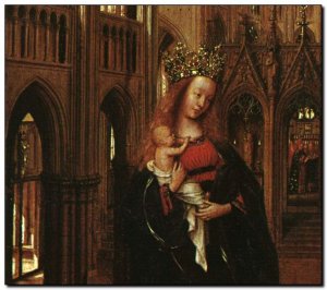 Schilderij VanEyck, Madonna in Church dv 1430s