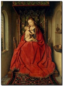 Schilderij VanEyck, Madonna of Lucca 1436