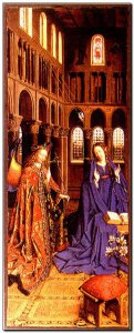 Schilderij VanEyck, Annunciation 2 1425-30