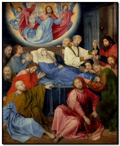 Schilderij Goes, Death of Virgin c1470