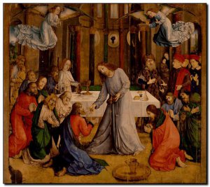Schilderij VanGhent, Institution of Eucharist 1473