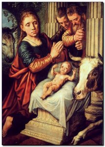 Schilderij Aertsen, Adoration of Shepherds c1560
