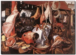 Schilderij Aertsen, Butcher's Stall