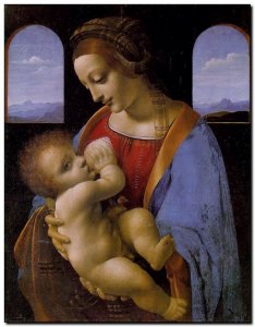 Schilderij DaVinci, Madonna Litta 1490