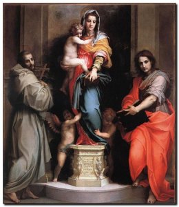 Painting DelSarto, Madonna of the Harpies 1517