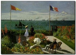 Painting Monet, SteAdresse, 1867